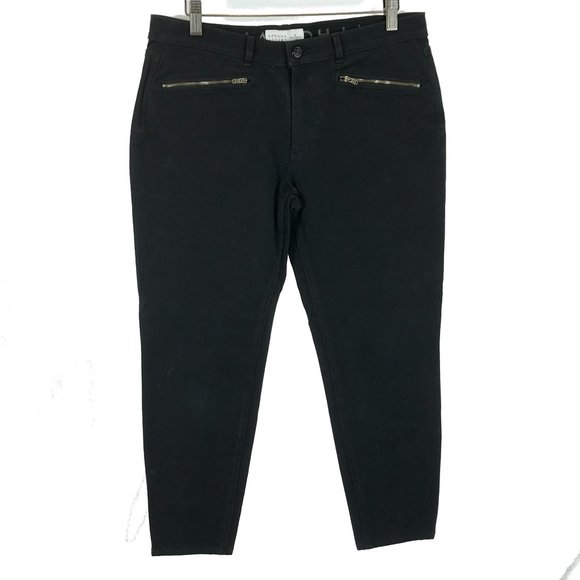 Womens Size 30 30x26 Kate Spade Broome Street Black Zip Pocket Ankle Jeans - Picture 1 of 3